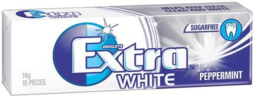 EXTRA WHITE PEPPERMINT SINGLE 14GM
