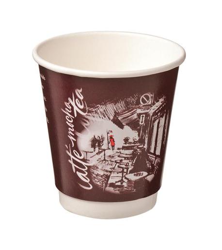 CUPS DOUBLE WALL PAPER HOT CAFE MONTMARTRE 28ML (CA-DW8-CM) 25S