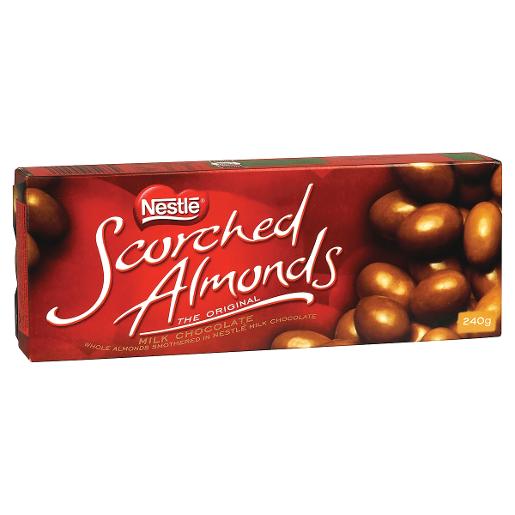 CHOCOLATE SCORCHED ALMONDS 240GM