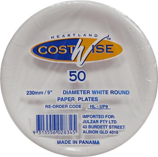 UNCOATED PAPER PLATES 230M (HL-UP9) 50S